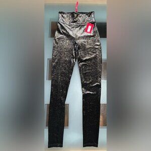 SPANX VELVET Shine Leggings Metallic Shimmer XS NWT